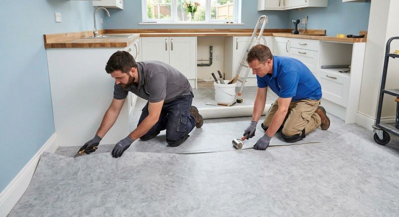 Sheet Linoleum Installation in Bastrop, TX