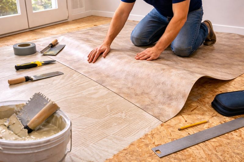 Sheet Vinyl Installation in Boerne, TX